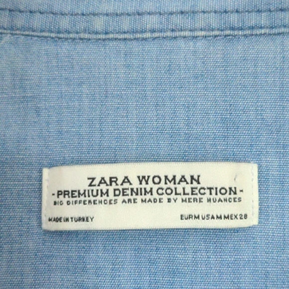 🌷Zara Woman Jean Shirt - Picture 2 of 9